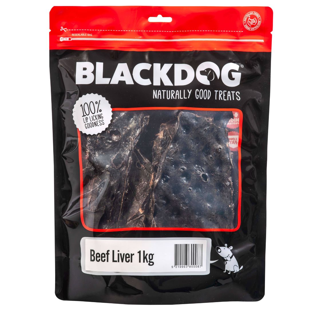 Blackdog Beef Liver Dog Treats - 1kg | PeekAPaw Pet Supplies