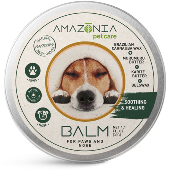 Amazonia Brazilian Carnauba Wax Balm For Paws And Nose For Dogs 30g | PeekAPaw Pet Supplies