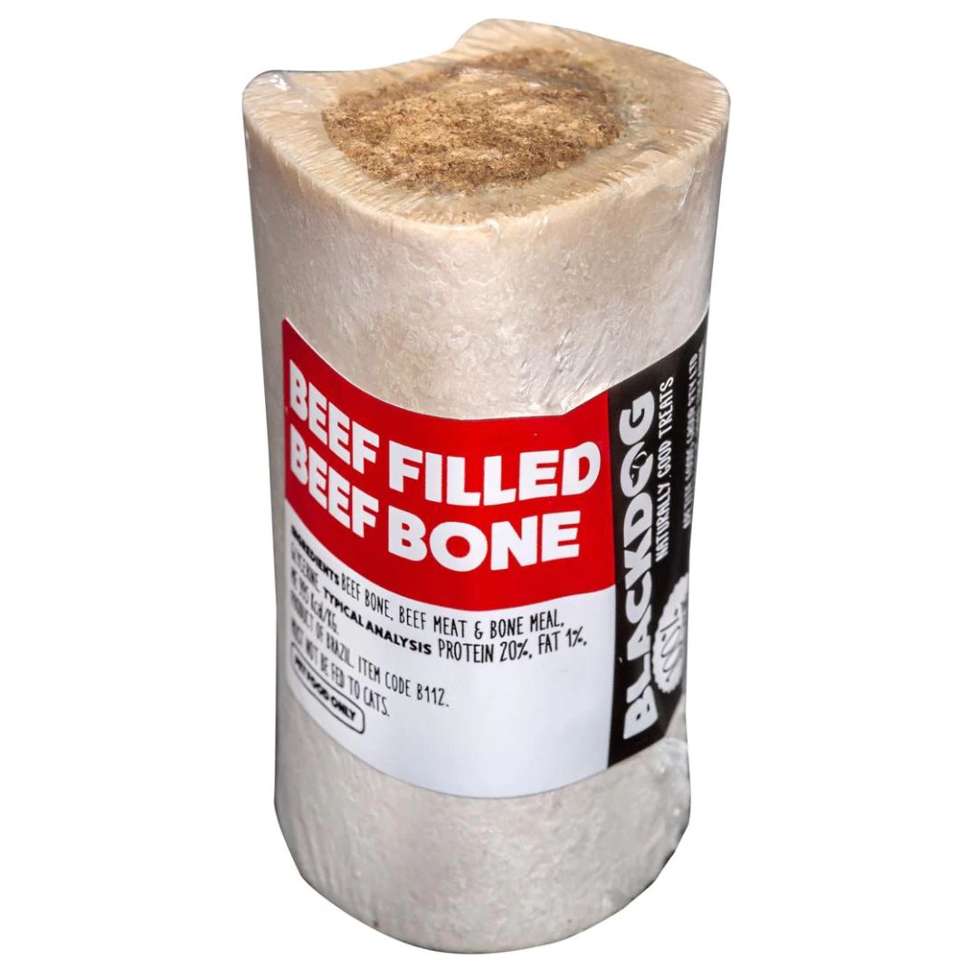 Blackdog Beef Marrow Bone Beef Dog Treats -1pk | PeekAPaw Pet Supplies