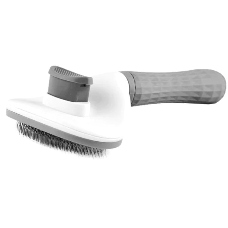 All Fur You Self Clearing Pet Comb - Grey | PeekAPaw Pet Supplies