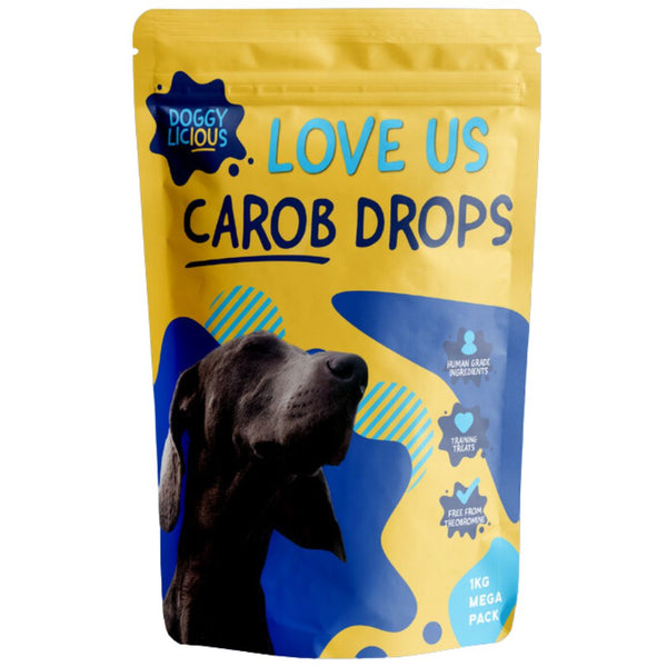 Doggylicious Training Treats Carob Drops - 1kg | PeekAPaw Pet Supplies