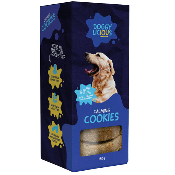 Doggylicious Calming Cookies for Dog - 180g | PeekAPaw Pet Supplies