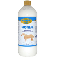 Equinade Rug Seal canvas waterproofing treatment in a 1 litre bottle with the blue label