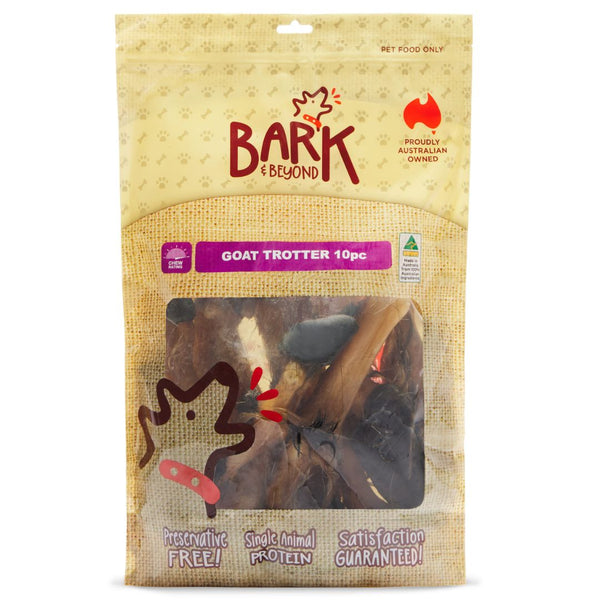 Bark & Beyond Goat Trotter - 10pc | PeekAPaw Pet Supplies