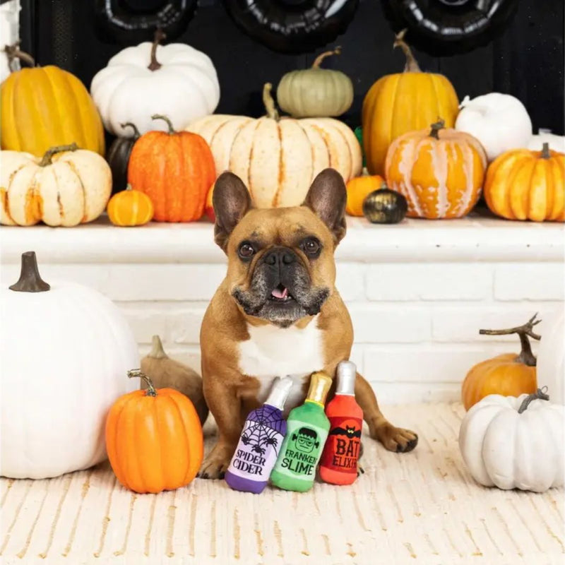 Fringe Studio Halloween Plush Squeaker Dog Toy - Pick Your Poison 3 Minis | PeekAPaw Pet Supplies
