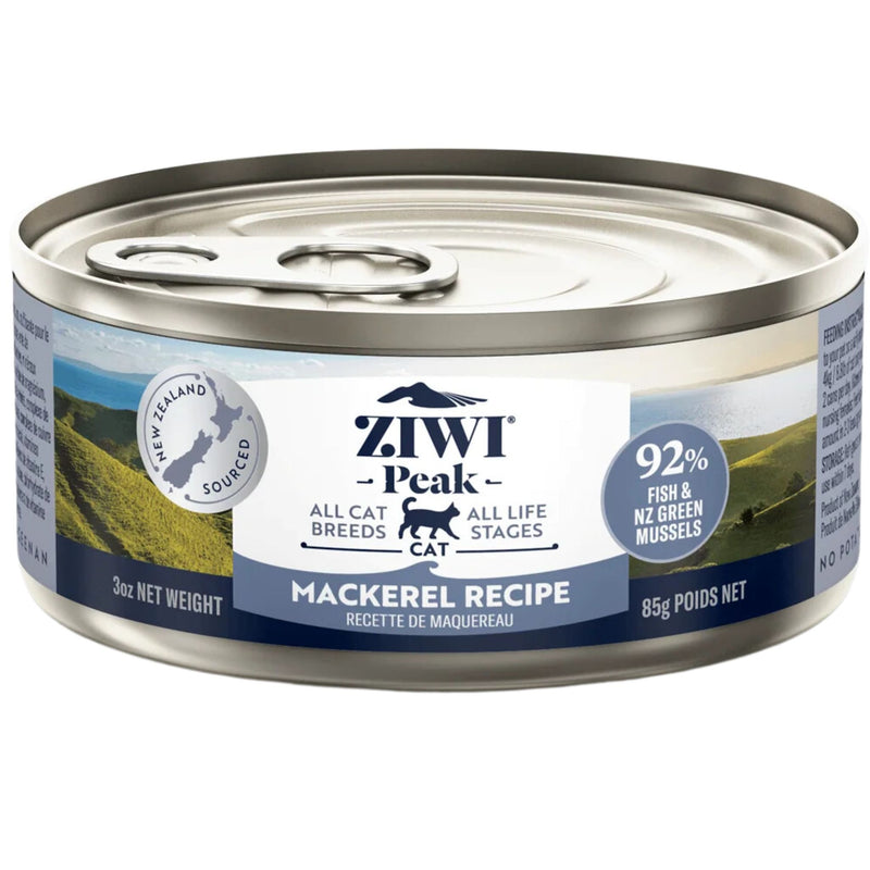 ZIWI Peak Cat Food Cans Mackerel 85g | PeekAPaw Pet Supplies