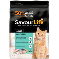 SavourLife Adult Ocean Fish, ocean fish and chicken kibble with fish oil, 2kg, dry cat food