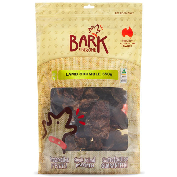 Bark & Beyond Lamb Crumble - 350g | PeekAPaw Pet Supplies