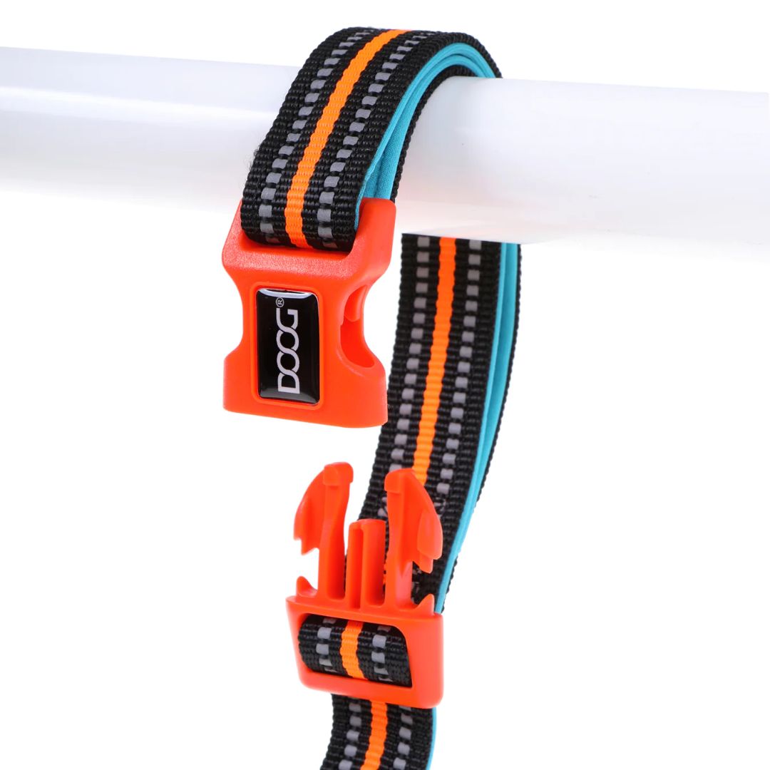 Doog Clip It Neoprene Dog Leash - (Neon High Vis) Beethoven | PeekAPaw Pet Supplies