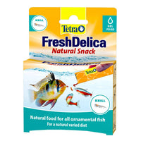 Tetra FreshDelica Krill natural snack, front of the box