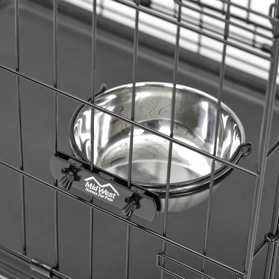 MidWest Homes for Pets Snap'y Fit Food & Water Dog Bowl | PeekAPaw Pet Supplies