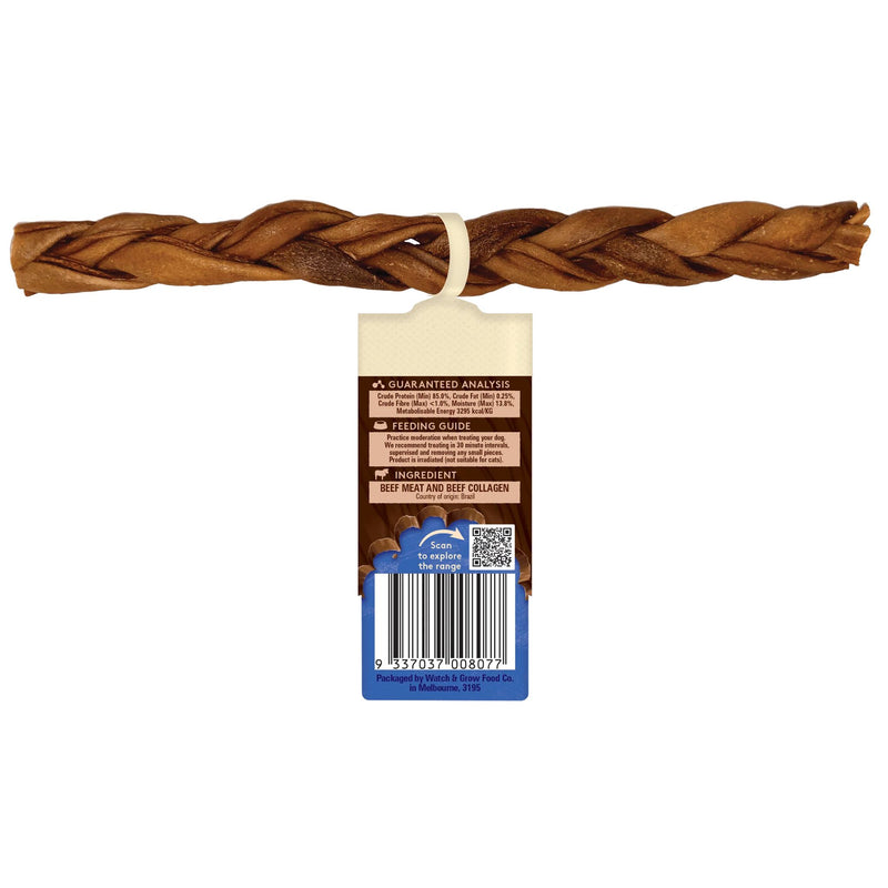 WAG Collagen Stick Braided - Large | PeekAPaw Pet Supplies