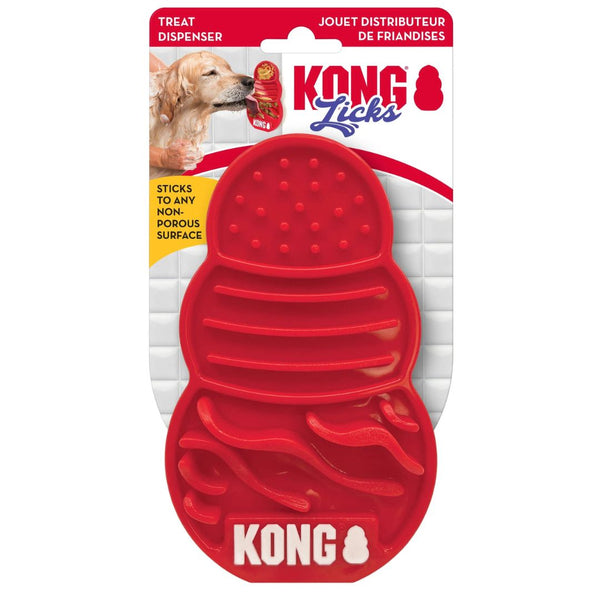 KONG Dog Licks Mat Slow Feeder - Small | PeekAPaw Pet Supplies