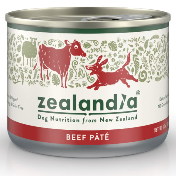 ZEALANDIA Premium Wet Dog Food Beef Pate 185g x 24