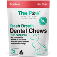 The Paw Grocer Kangaroo Dog Dental Chews, pack front
