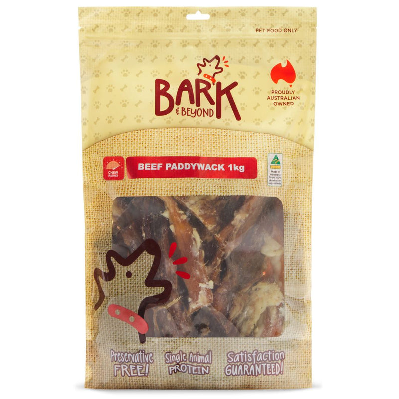Bark & Beyond Beef Paddywhack - 1kg | PeekAPaw Pet Supplies