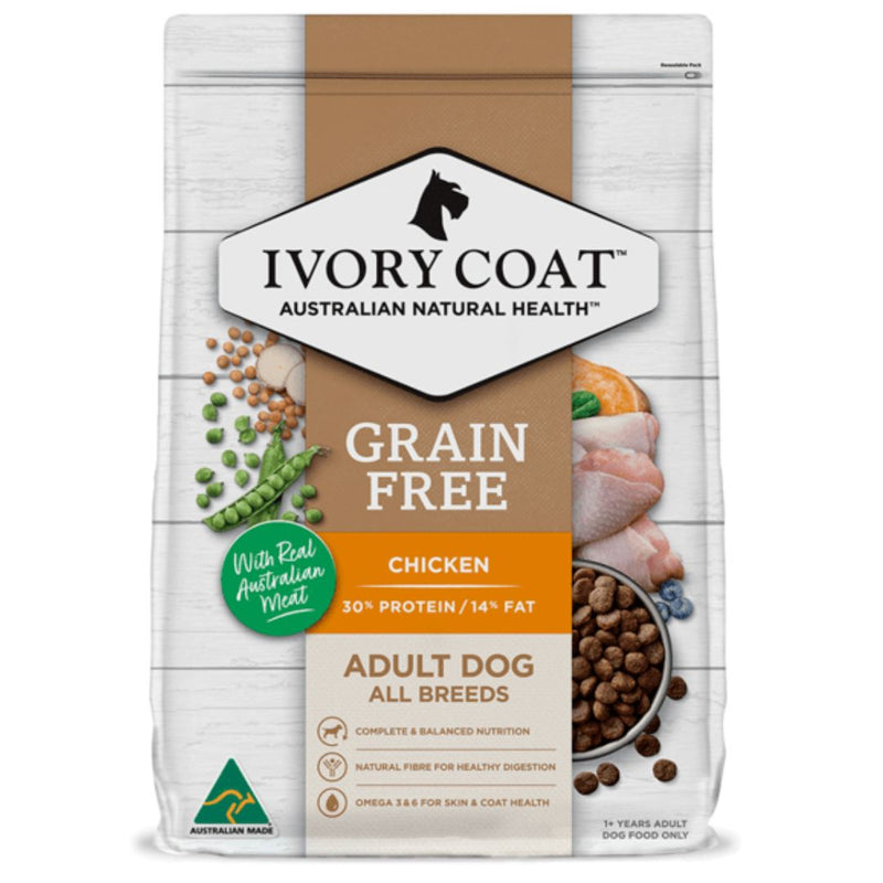 Ivory Coat Grain Free Adult All Breeds Dry Dog Food Chicken