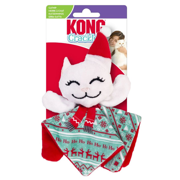 KONG Cat Toys Holiday Crackles - Santa Kitty | PeekAPaw Pet Supplies