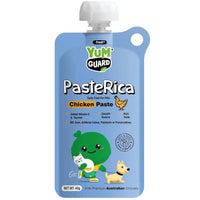YumGuard Paste Rica Chicken for dogs and cats, 45g pouch front