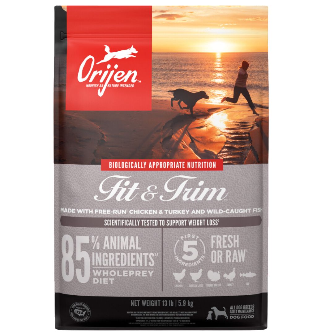 ORIJEN Biologically Appropriate Dry Dog Food Fit and Trim - 10.6kg | PeekAPaw Pet Supplies