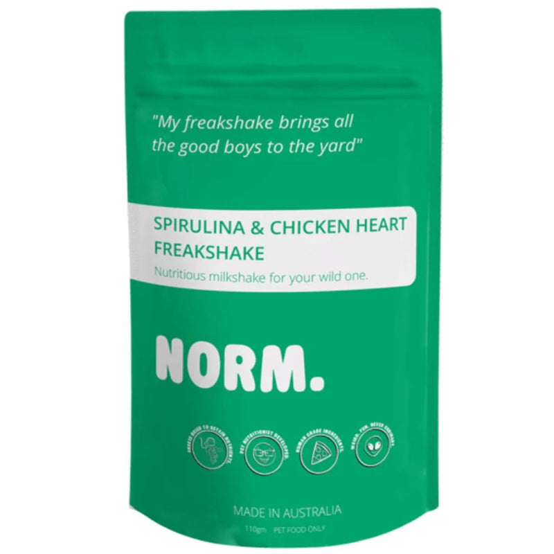 Norm Spirulina And Chicken Heart Freakshake - 110g | PeekAPaw Pet Supplies