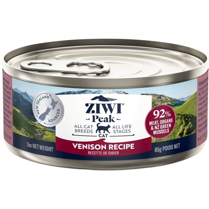 ZIWI Peak Cat Food Cans Venison 85g | PeekAPaw Pet Supplies