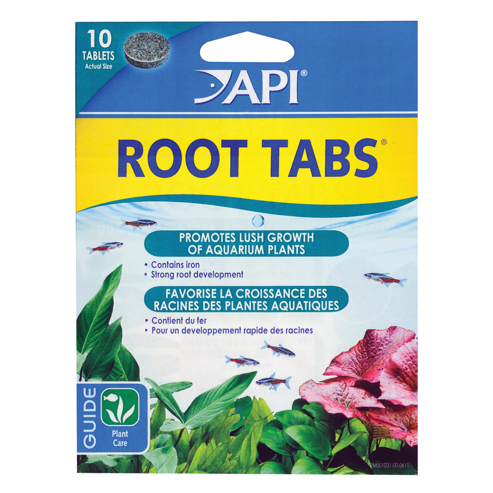 API Root Tabs freshwater aquarium plant fertiliser, 10 pack carton front