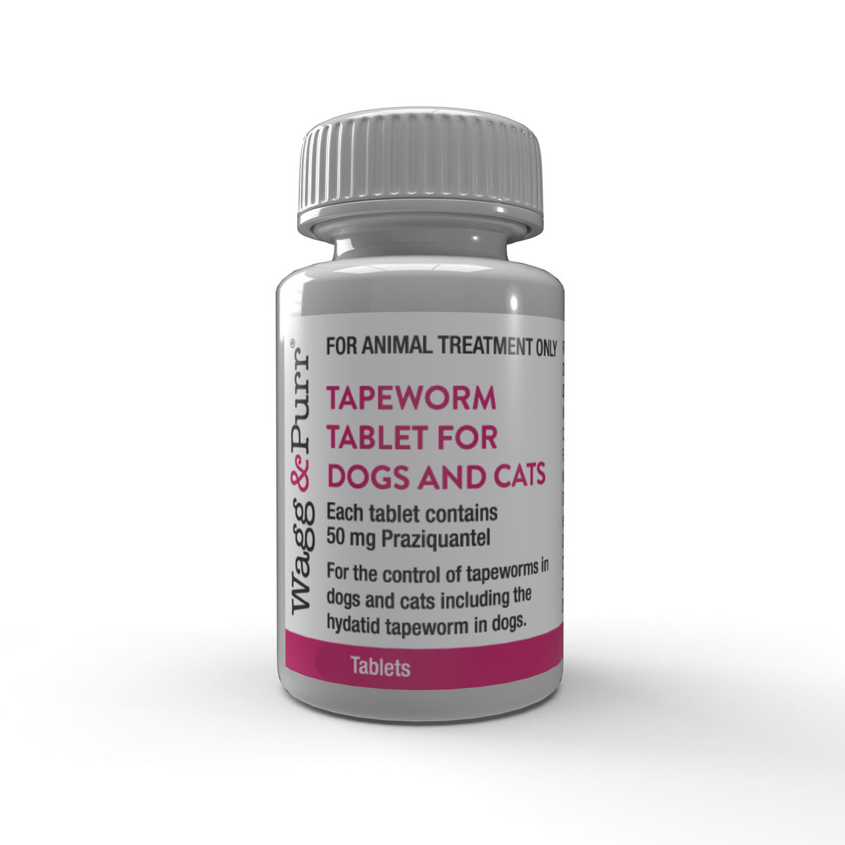 Wagg & Purr Tapeworm Tablets praziquantel 50mg