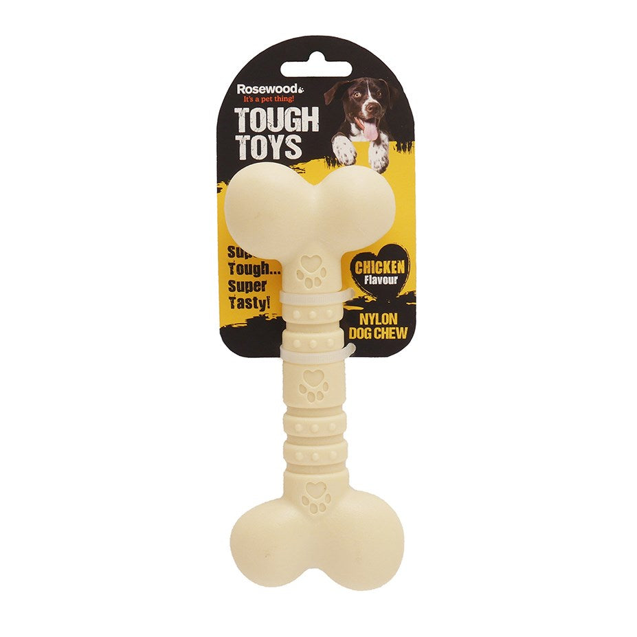Rosewood Dog Toys Nylon Chicken Bone