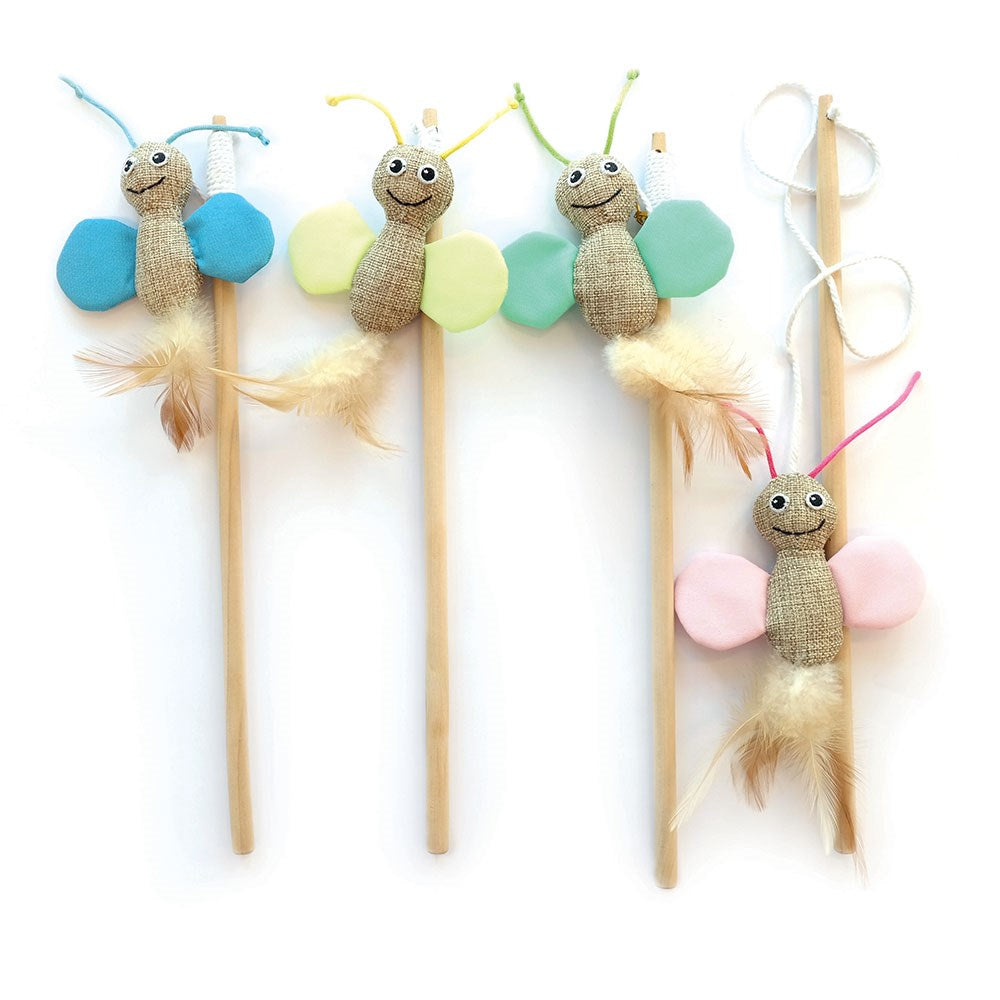 M-Pets Butterfly Cat Wand Assorted