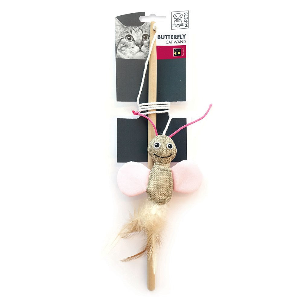 M-Pets Butterfly Cat Wand Assorted