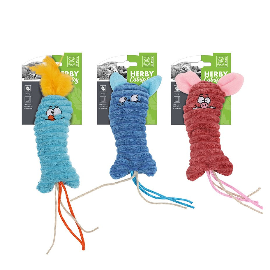 M-Pets HERBY Catnip Toy Funny Face