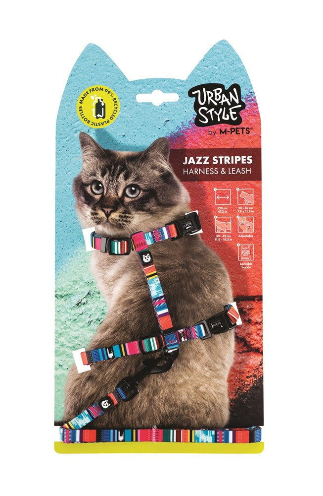 M-Pets Urban Style Eco Cat Harness & Leash Set