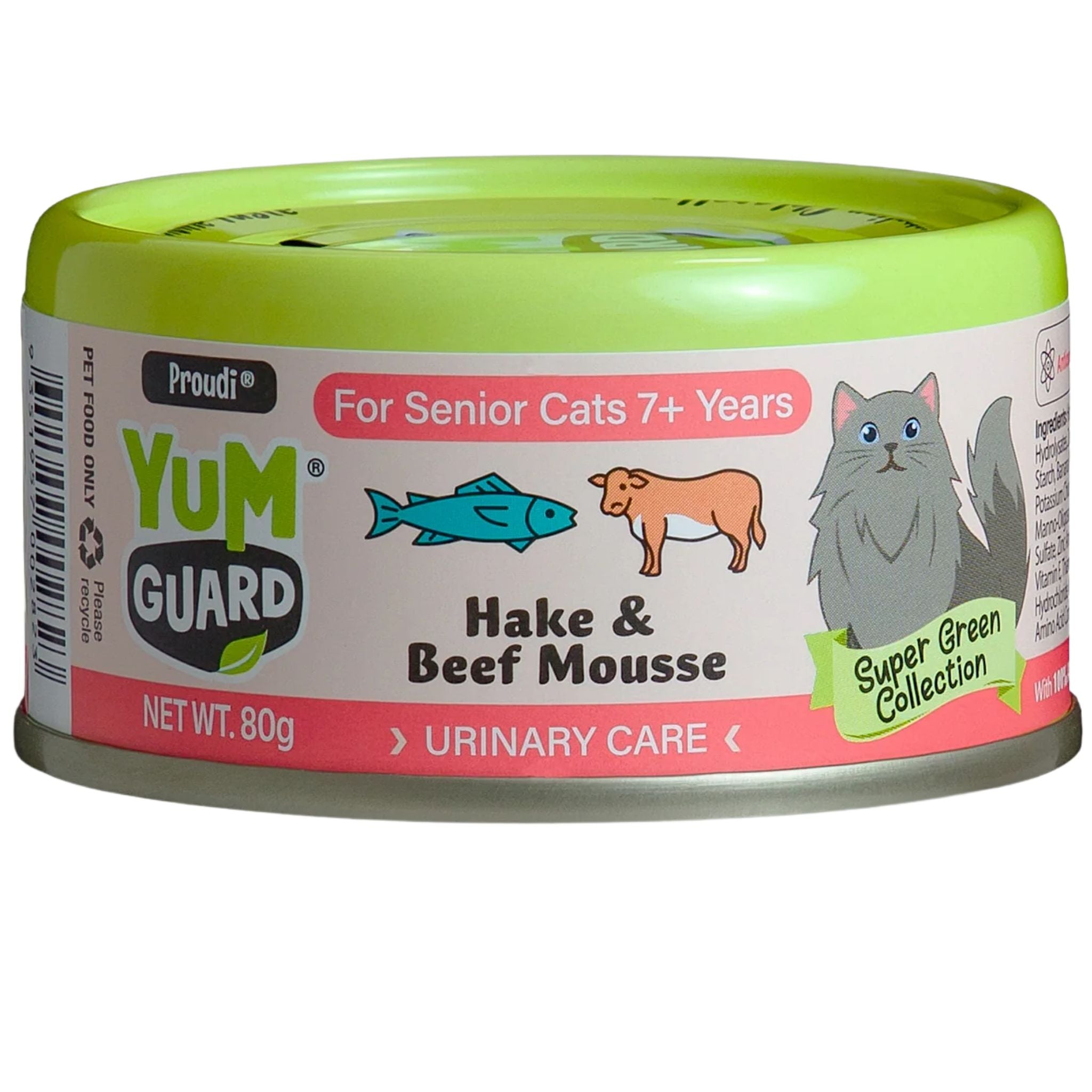 YumGuard Hake & Beef Mousse Senior Cat Food