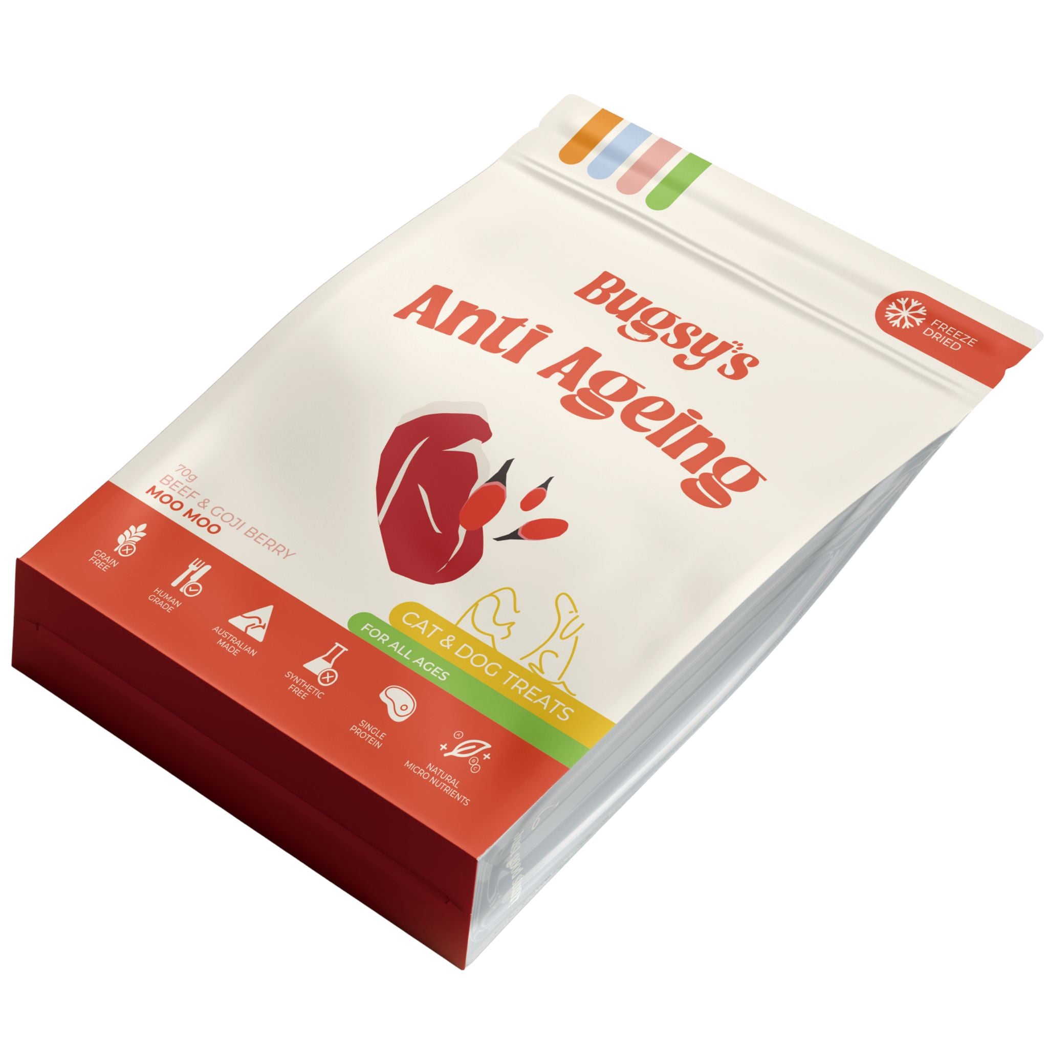 Bugsy's Freeze Dried Beef & Goji Berry Pet Treats