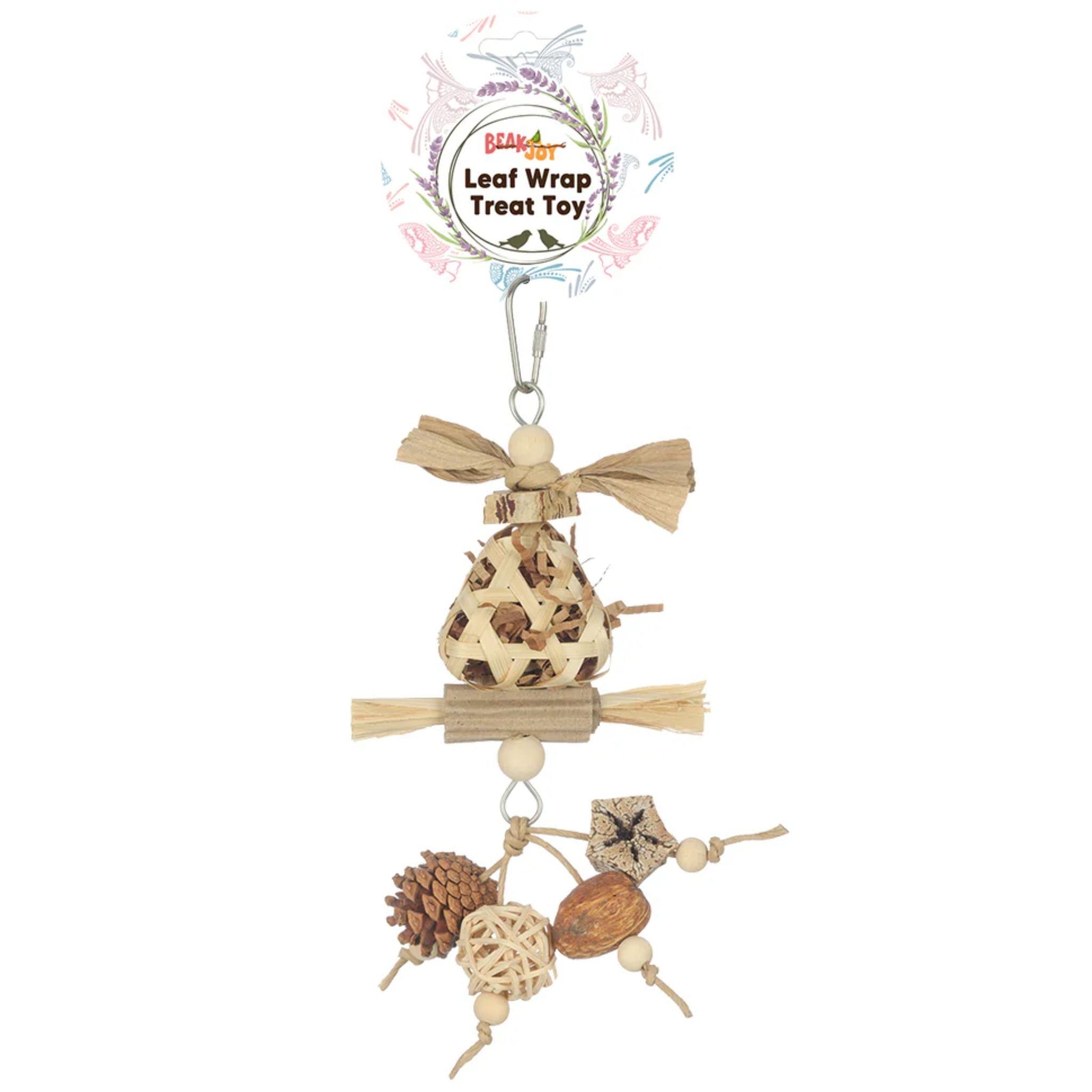 Beak Joy Leaf Wrap Treat Toy