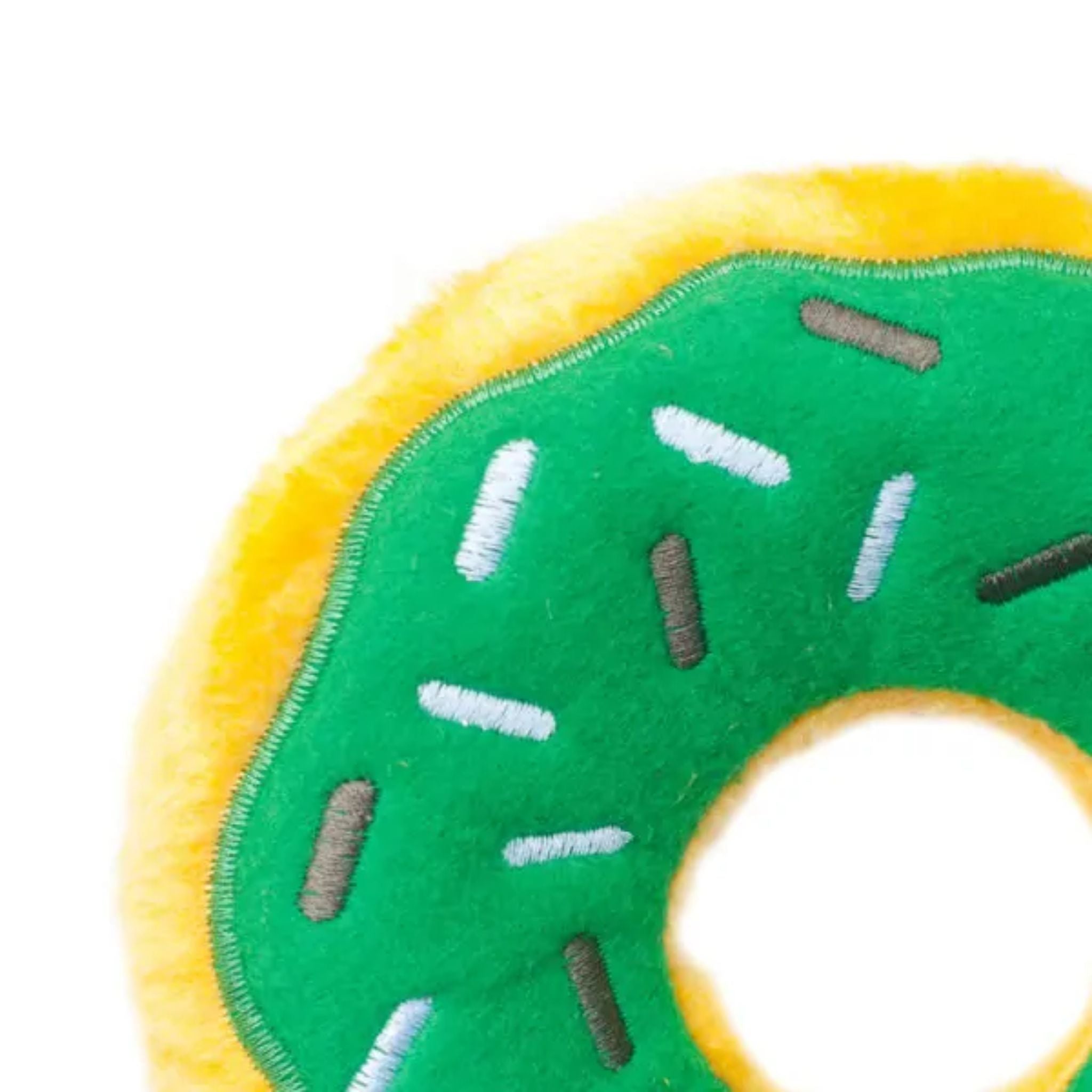 Zippy Paws Dog Toys Plush Donutz - Mint Chip | PeekAPaw Pet Supplies