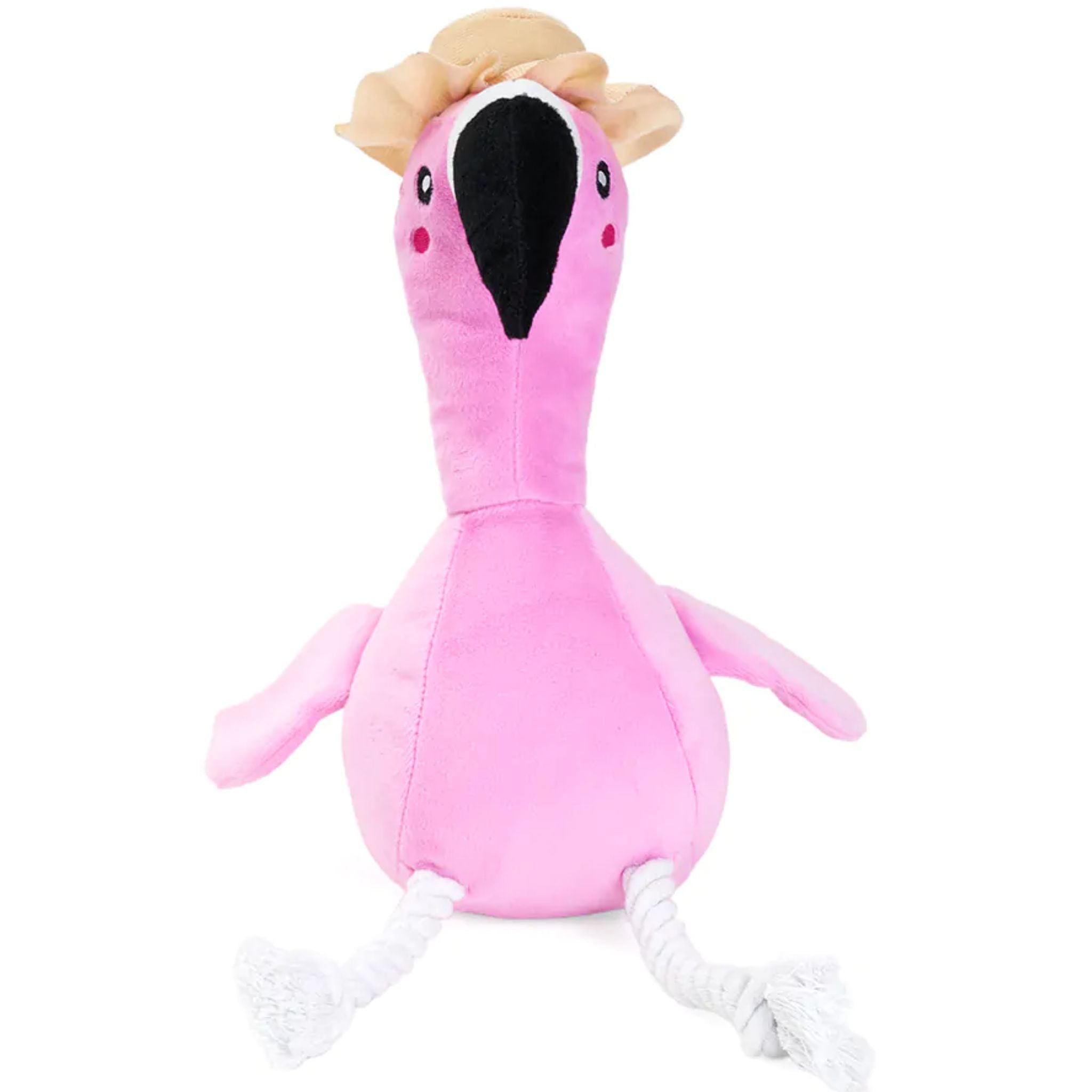 Zippy Paws Dog Toys Plush Playful Pal - Freya the Flamingo