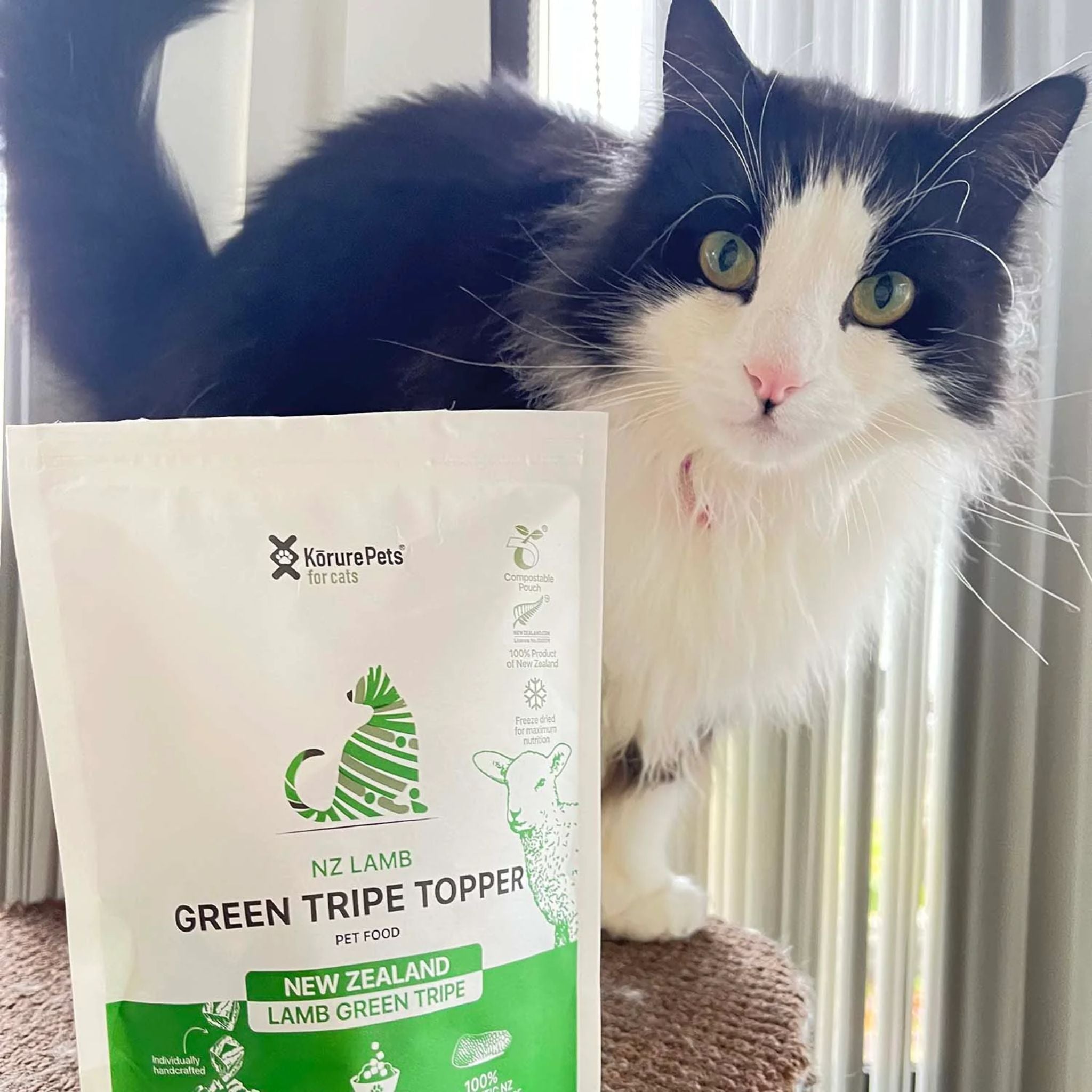 Korure Pets Lamb Green Tripe Topper Cat Treats
