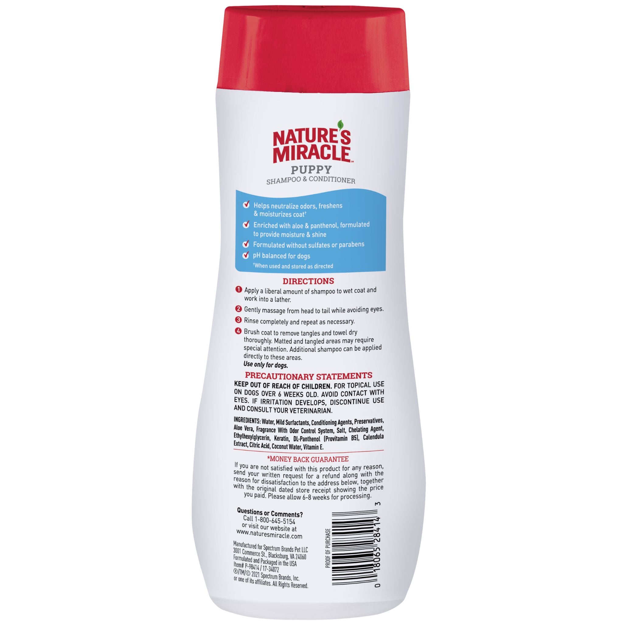 Nature's Miracle Puppy Shampoo & Conditioner 473ml | PeekAPaw Pet Supplies