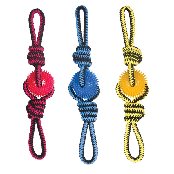 M-Pets Dog Toys TWIST Prickly Trio Assorted | PeekAPaw Pet Supplies