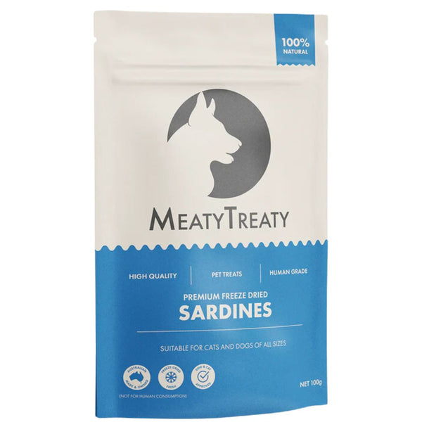 Meaty Treaty Freeze Dried Whole Sardine Pet Treats for Dog & Cat