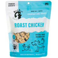 Mimi & Munch Roast Chicken dog treats with chicken, pumpkin, rosemary and chia, front of the 180g pouch
