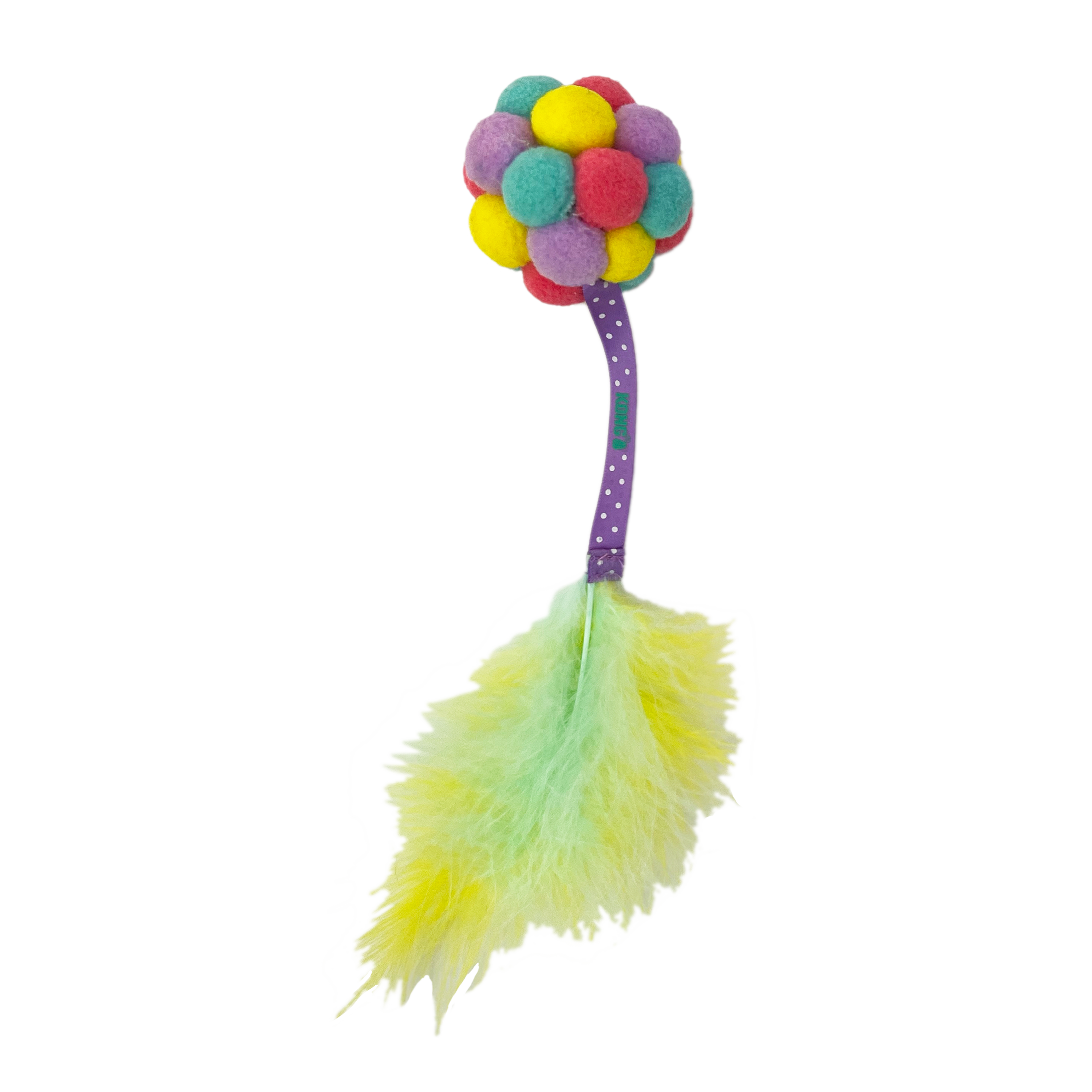 KONG Cat Toys Active Bubble Ball Teaser Assorted photographed against a white background