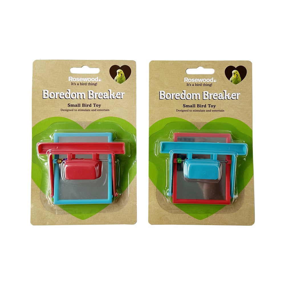 Rosewood Bird Toys Perch Mirror with Beads