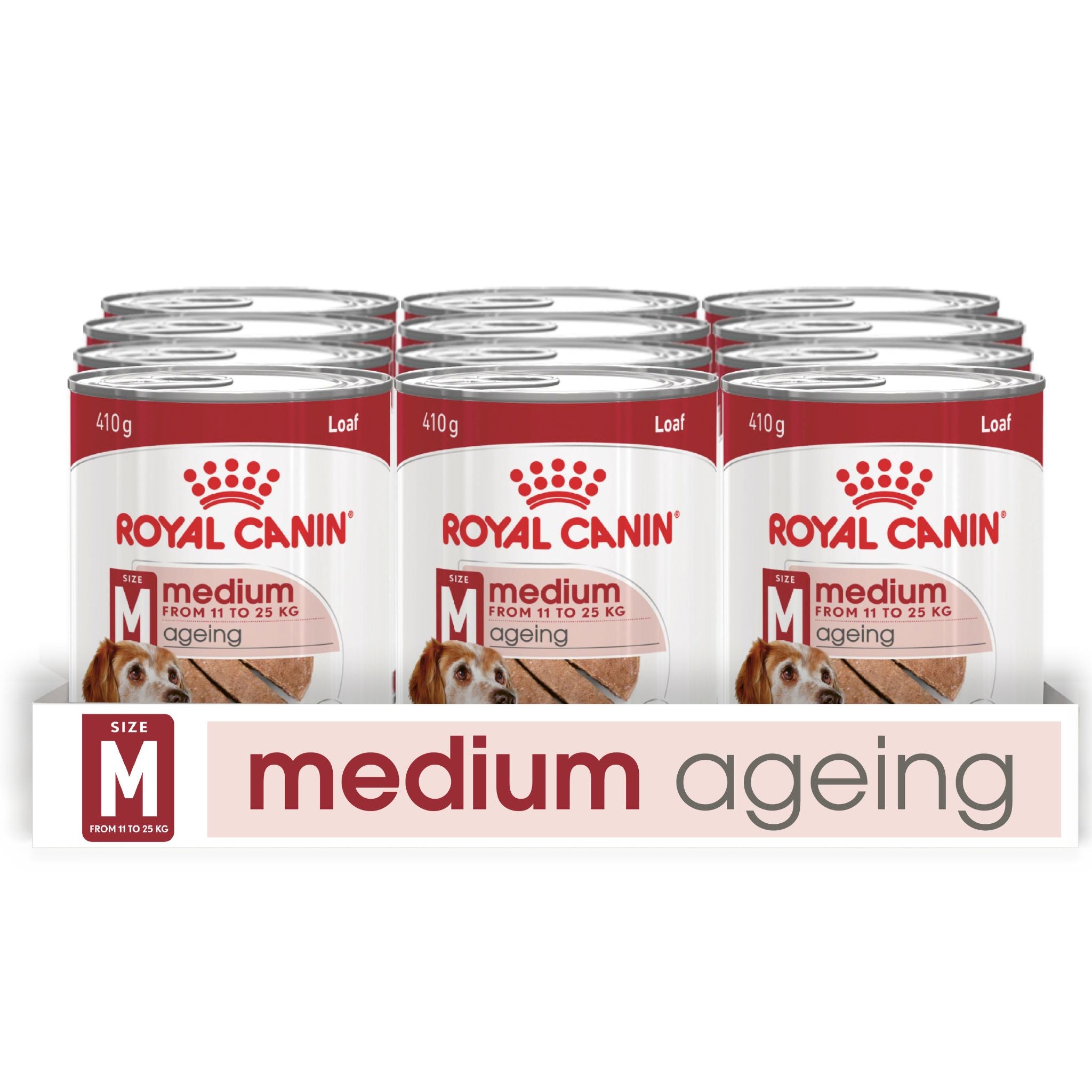 Royal Canin Medium Ageing 7+ Loaf Wet Dog Food Can