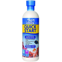 API Marine Quick Start saltwater aquarium water conditioner, 473ml bottle front label