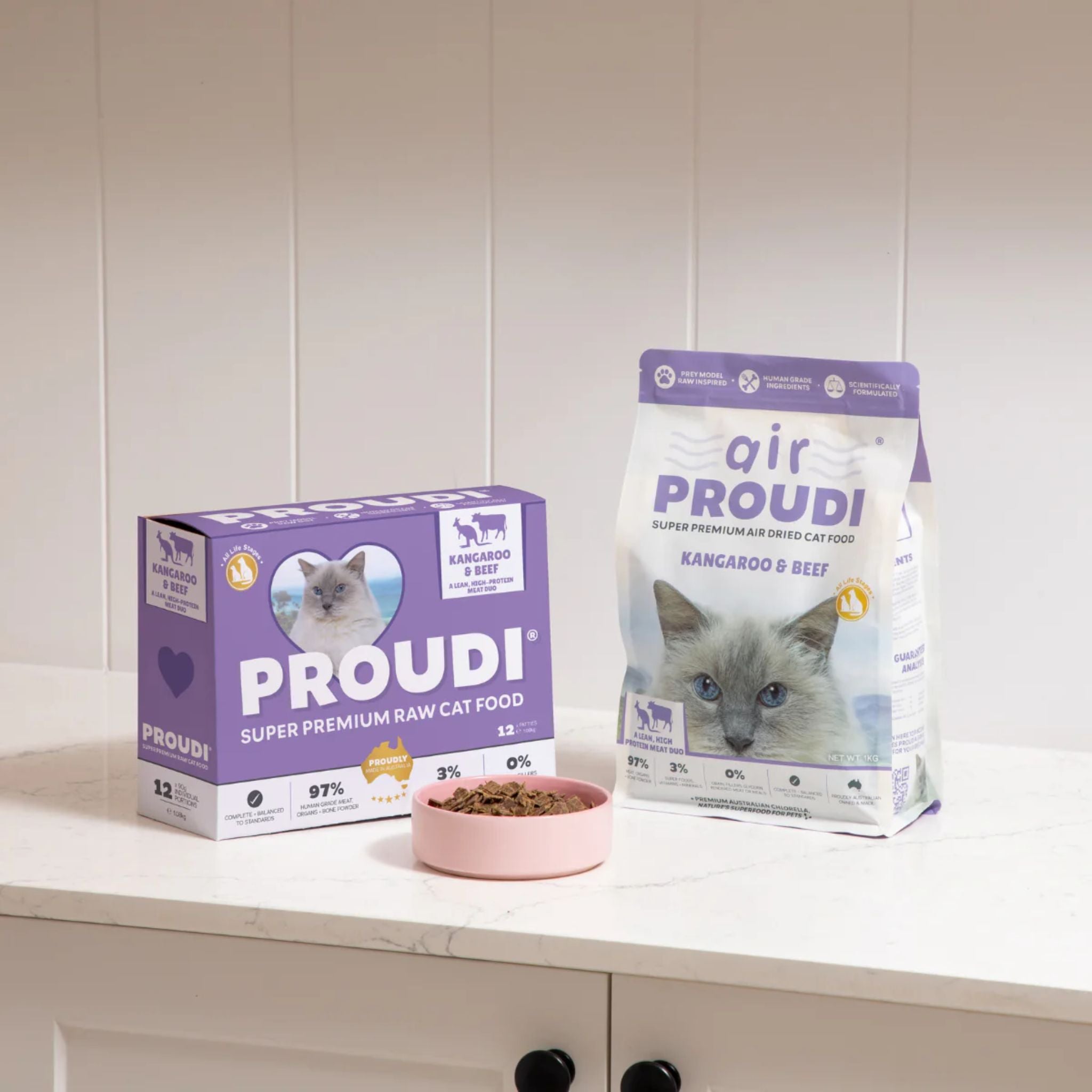 Air Proudi Premium Air Dried Cat Food Kangaroo & Beef