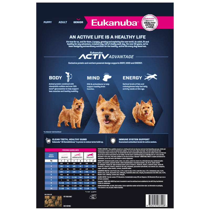 Eukanuba Dry Dog Food Senior Small Breed