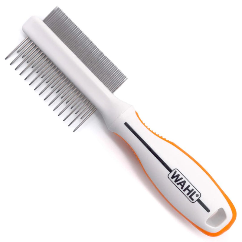 Wahl Orange/White 2 in 1 Finishing and Flea Comb